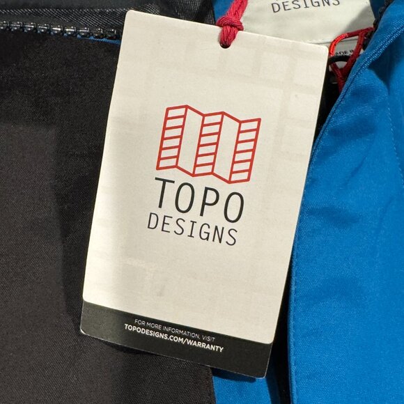 NWT Topo Designs Mountain Parka Men's Sz Medium Blue/Black‎ MSRP $229 Snowboard - Picture 4 of 8